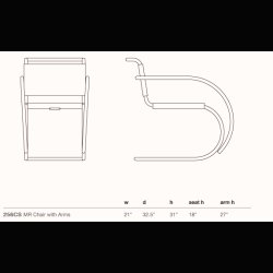 MR CHAIR LEATHER . MIES VAN DER ROHE 1927