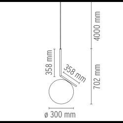 IC LOFTSLAMPE MESSING ANASTASSIADES FLOS