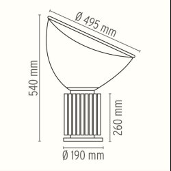 TACCIA LAMP .  BY CASTIGLIONI .  FLOS 