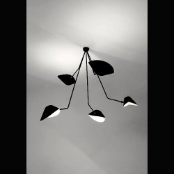 SERGE MOUILLE ARIGNEE . CEILING LAMP 5 ARMS