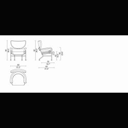 TRE PEZZI LOUNGE CHAIR FRANCO ALBINI CASSINA