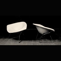 BERTOIA LOUNGE CHAIR . LARGE DIAMOND CHAIR . KNOLL  