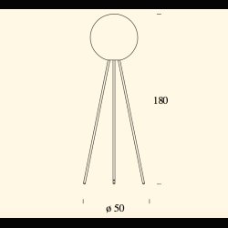 PRIMA SIGNORA GULVLAMPE FONTANA ARTE