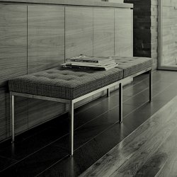 FLORENCE KNOLL BENCH RELAX . POUF  . COFFEE TABLE  . KNOLL 