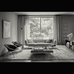 BERTOIA DIAMOND LOUNGE CHAIR .  KNOLL