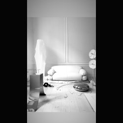 SESANN . WHITE LEATHER . 2-SEATER . 