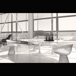 SAARINEN MARBLE TABLE . KNOLL