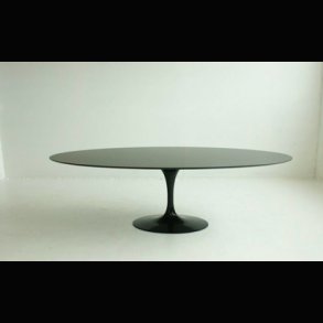 SAARINEN BLACK MARBLE DINING TABLE .  KNOLL