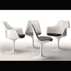 SAARINEN TULIP SIDECHAIR .  KNOLL