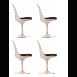 SAARINEN TULIP SIDECHAIR .  KNOLL