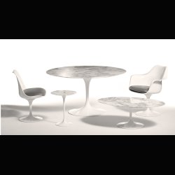 SAARINEN TULIP SIDECHAIR .  KNOLL
