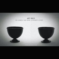 ART DECO  URN . CAST ALU. 42 CM  . 35 CM HIGH 