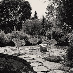 BERTOIA DIAMOND CHAIR . OUTDOOR FURNITURE .  KNOLL