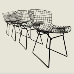 BERTOIA DINNG  &amp; SIDE CHAIRS . OUTDOOR/ INDOOR FURNITURE KNOLL
