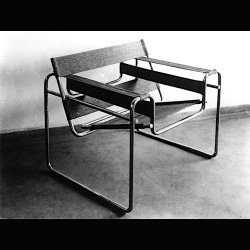 WASSILY LOUNGE CHAIR CANVAS &amp; LEATHER . MARCEL BREUER . KNOLL