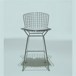 BERTOIA BAR STOOL . CHROME . KNOLL