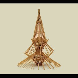 RATTAN LAMP . JANINU &amp; DICK JAN ROL . DISDEROT 