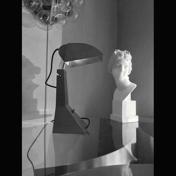 E63 LAMP. BRUSHED STEEL .  UMBERTO RIVA &amp; VENUS SCULPTURE