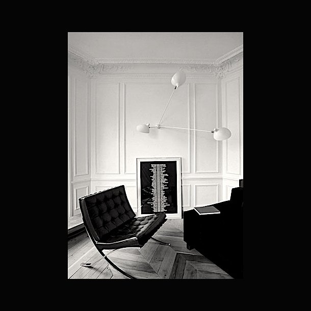 SERGE MOUILLE SPIDER 3 ARMS LOFTSLAMPE 1953