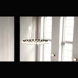 GINO SARFATTI CHANDELIER . ASTEP 