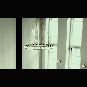 GINO SARFATTI CHANDELIER . ASTEP 