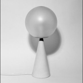 GIO PONTI . MINI WHITE BILIA TABLE LAMP . FONTANA ARTE