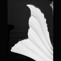 SCULPTURE . SEA DRAGON WITH BOY . 85 CM HIGH 