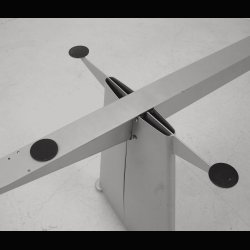 TRAPEZE TABLE . JEAN PROUVE 1950-54 . SOLD 