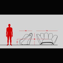 JOE ARMCHAIR IN LEATHER  .  BY POLTRONOVA 