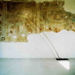  FLOOR LIGHT  235 CM . 1989 . COLLECTORS PIECE . STAMPED + CERTIFICATE . BY META MEMPHIS 