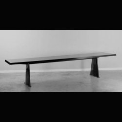TRAPEZE TABLE . JEAN PROUVE 1950-54 . SOLD 