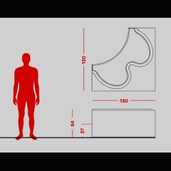 SAFARI SOFA MODULES 85 CM  . BY ARCHIZOOM  ASSOCIATI . 