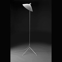 FLOOR LAMP WHITE . 1956 . SERGE MOUILLE 