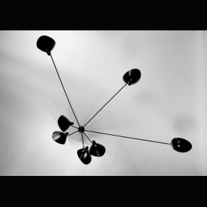 SERGE MOUILLE SPIDER WALL LAMP 7 ARMS