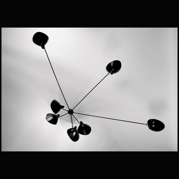 SERGE MOUILLE SPIDER WALL LAMP 7 ARMS