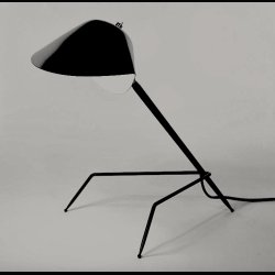 SERGE MOUILLE TRIPOD TABLE LAMP . MADE IN FRANCE 