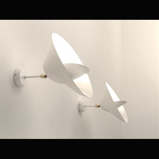 SERGE MOUILLE SATURNE WHITE WALL LAMP