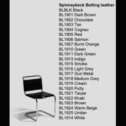 SPOLETO CHAIR . CREME, WHITE OR BLACK LEATHER . BY KNOLL