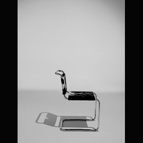 SPOLETO HAIRY LEATHER CHAIR . BY KNOLL