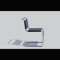 SPOLETO CHAIR . CREME, WHITE OR BLACK LEATHER . BY KNOLL