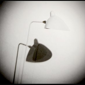 SERGE MOUILLE FLOOR LAMP WHITE EDITION 1957