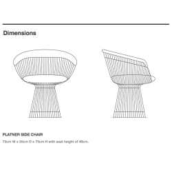PLATNER DINING CHAIR  . KNOLL 