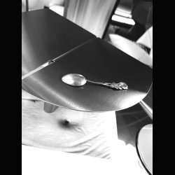  WALL SHELF  .  BRUSHED STEEL . 