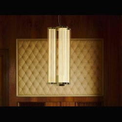 SUPERWIRE S3 . STEEL &amp; GLASS CHANDELIER . BY FORMAFANTASMA 