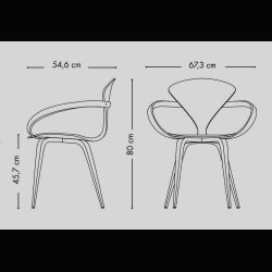 NORMAN CHERNER CHAIR . BLACK ELEGANCE