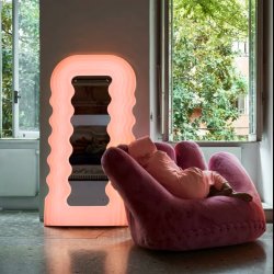 ULTRAFRAGOLA MIRROR . ETTORE SOTTSASS  JR. . BY POLTRANOVA 