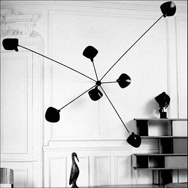 SERGE MOUILLE BIG SPIDER WALL LAMP 