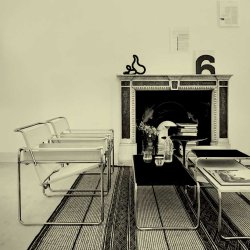 WASSILY LOUNGE CHAIR CANVAS  . MARCEL BREUER . KNOLL