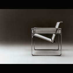 WASSILY LOUNGE CHAIR CANVAS &amp; LEATHER . MARCEL BREUER . KNOLL