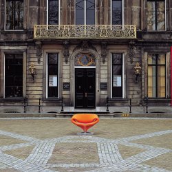 RIBBON CHAIR .  IVORY  .  BY PIERRE PAULIN 1966 